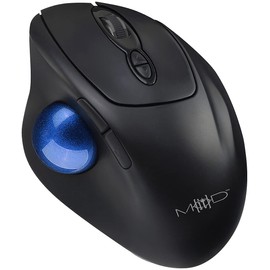 Mod-It Gaming Maus: Kabellose Trackball-Maus mit Bluetooth, 7 Tasten, Scrollrad, 1.600 DPI (Trackball Mouse, Trackballmaus, Laptop Tisch)