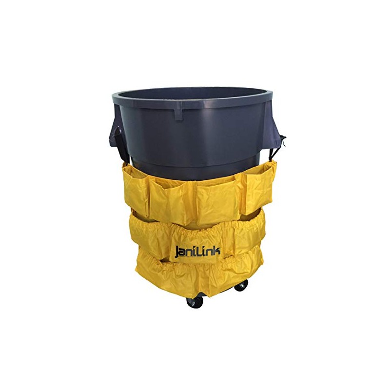 janiLink 44 GAL Trash Barrel Caddy Bag
