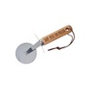 CGB Giftware | Wooden Handle Pizza Cutter | Engraved with