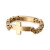 FIGEDY Stainless Steel Cross Bracelet for Men and Women -