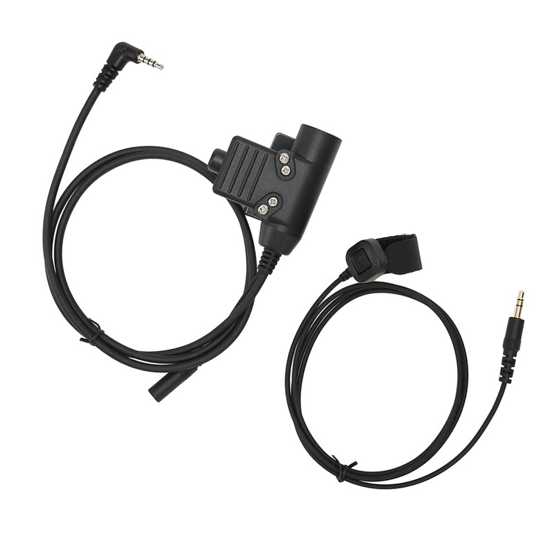 PTT Adapter with 90cm Cable Push to Talk Portable Headset
