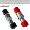 Upgraded Oxy Acetylene Torch Hose Quick Connect Fittings, Torch to