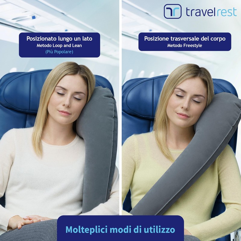 Travelrest Ultimate Travel Pillow for Neck and Body, Airplane and