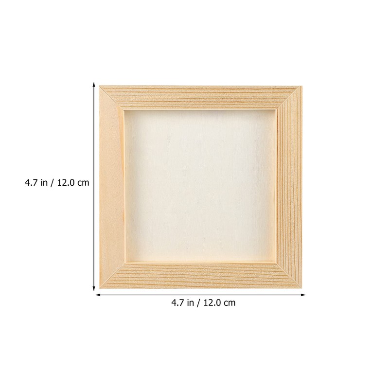 Toddmomy 10 Pcs Unfinished Wood Picture Frames Craft Frames DIY