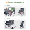 TIMBER RIDGE Folding Oversized Rocking Camping Chair, 400lbs Capacity Portable