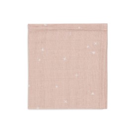 Jollein Spucktücher Baby - Twinkling, Wild Rose - 3er Pack - 31x31cm - 100% Baumwolle - Mulltücher Baby - OEKO-TEX Zertifiziert