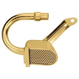 Milodon 18313 Gold Zinc Plated Low Profile Oil Pan Pickup for Small Block Chevy