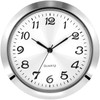 2-1/8 Inch (55 mm) Quartz Clock Insert, Zinc-Alloy Metal Case,