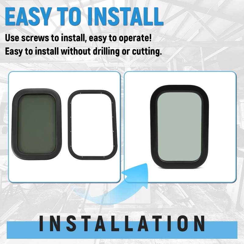 HECASA RV Window 12" X 18" X 1 1/2" Compatible