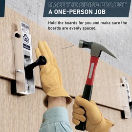 Siding Installation Tools, Siding Mounting Kit for Use with 3/8-Inch Wood/LP Sidings, Lap Sidings Gauge with Adjustable Reveals,Aluminum Body, 2 Packs