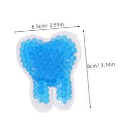 Healvian 2pcs Reusable Tooth Shaped Hot Cold Ice Pack for Tooth Care and Compression for Postpartum and Injury Recovery for Facial Comfort