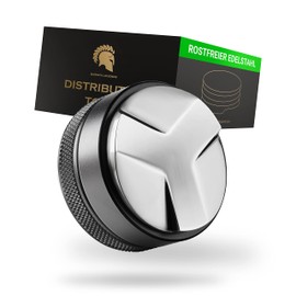 Barista Legends® Espresso Distributor Stainless Steel Height-Adjustable Leveler Tool for Perfect Coffee Ground in Portafilter for Perfect Results (58 mm Diameter)