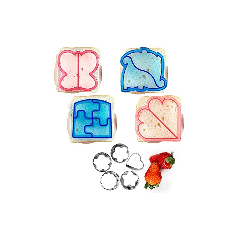 StarPack Juego de 4 sándwiches – Cortador para niños con