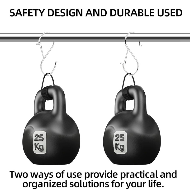 Heavy Duty Large S Hooks, 4.96 inch Large S Hooks,