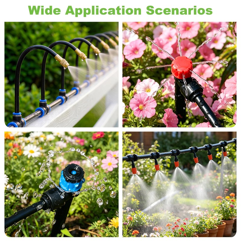 Thiswing 200FT Drip Irrigation Tubing for 1/4" Drip Irrigation System