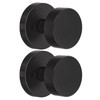 naubea 2 Pack Matte Black Dummy Door Knob Interior, Black