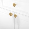 MUMU 1.57 inch Round Gold Cabinet knobs Brushed Gold knobs