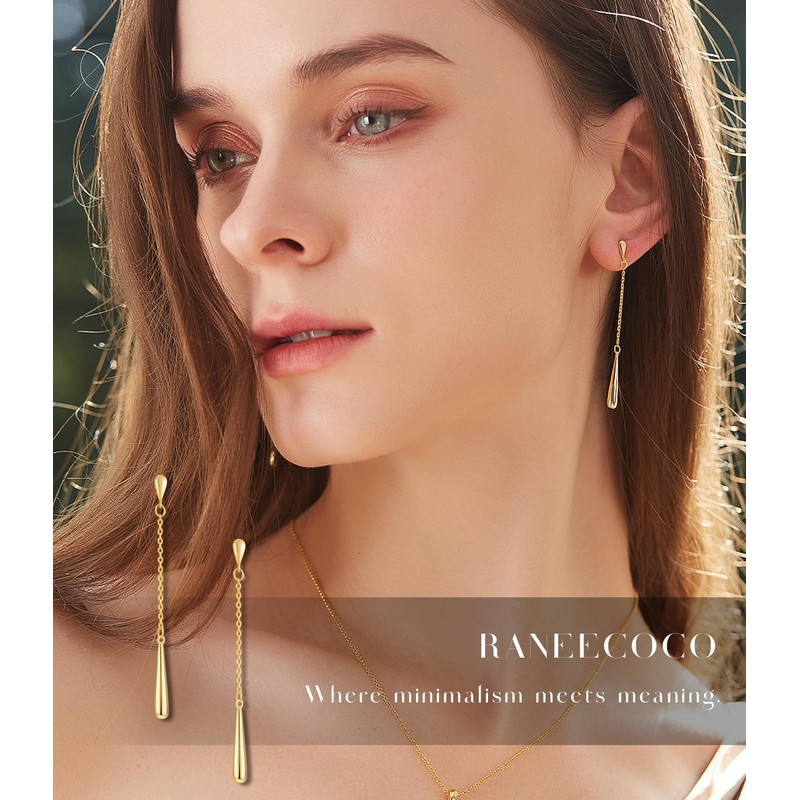 RANEECOCO 925 Sterling Silver Posts | 14K Yellow Gold Plated