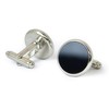Tuxedo Station Cufflinks Black Onyx Wedding Groom Wedding Classic