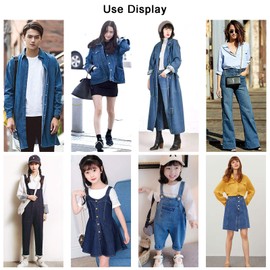 ZXC Denim Fabric Sold by the Metre 100% Cotton 150 cm Wide 1 m Sold by the Metre Used for Sewing Clothes, Popular Jeans, Curtains and Home Accessories (Colour: Light Blue)