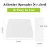 DLUGOPIS adhesive spreader notched Glue Spreader adhesive barrier spreader plastic
