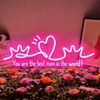 HFHungkeong Best Mom Neon Sign,Happy Mother's Day Neon Sign Custom
