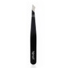[Momorph] Black coating curved tweezer - fine eyebrow ingrown hair removal tweezers, 1 piece / [모모프] 블랙코팅 곡선형 트위저 - 미세털눈썹인그로운헤어 제거 족집게, 1개