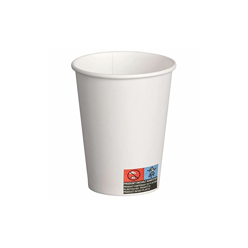VEPATIM 50 Hot and Cold Beverage Cups with Lid Cardboard