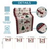 Christmas Table Runner Cotton Linen Dresser Scarves 70In Long, Farm