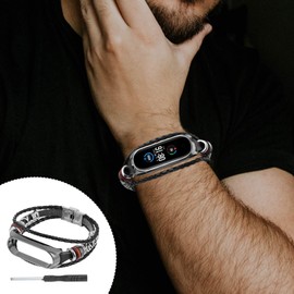 Gatuida 2pcs Bead Bracelet for Retro Replacement Watchband Easy Install Ethnic Style Wrist Strap Shell Design