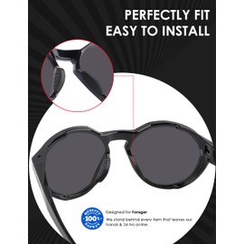 BLAZERBUCK Replacement Nose Pads Nose Piece for Oakley Forager OO9421 Sunglasses - Black