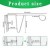 moonoom 4 Pcs Adjustable Vinyl Fence Hooks, Patio Hangers Decorative