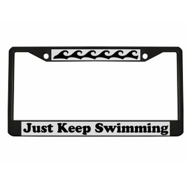 Just Keep Swimming License Plate Frame License Plate Beach License Plate Holder Car Accessories License Plate