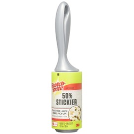 3M 830R-S-48 Scotch-Brite 50% Stickier Lint Roller-48 Sheets 4" X25.1' Roller