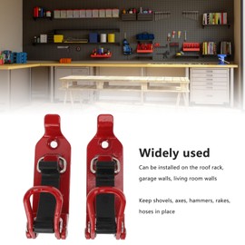 Shovel Mount for Roof Rack, 2pcs Heavy Duty Metal Rubber Clamp Wall Mounting Kit, Quick Release Axe Holder Mount Kit Wall Mounting Brackets for Truck, Boat, Axe, Military