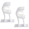 Curtain Rod Bracket, Heavy Duty Curtain Rod Holders White Curtain