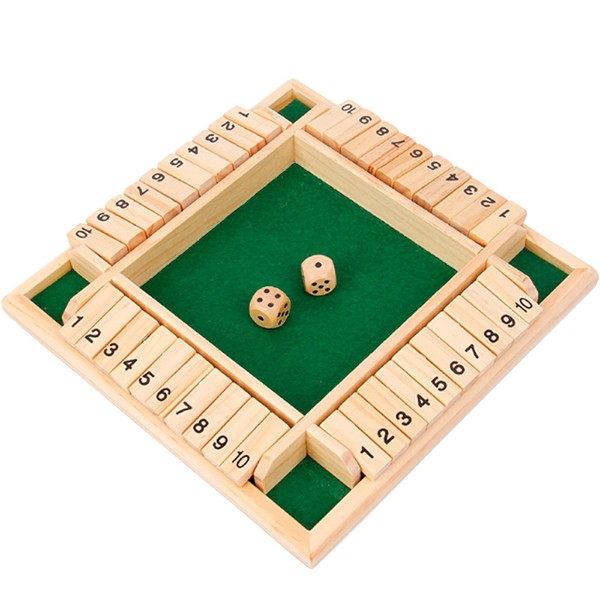 A'sTool Shut the Box Board Game, Jackpot Game, Addition, Brain