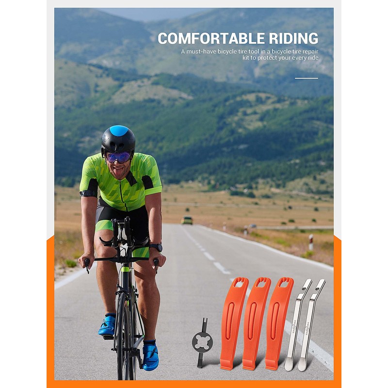 SARDVISA Bike Tire Levers| 3-Pcs Ultra Strong Tire Levers &