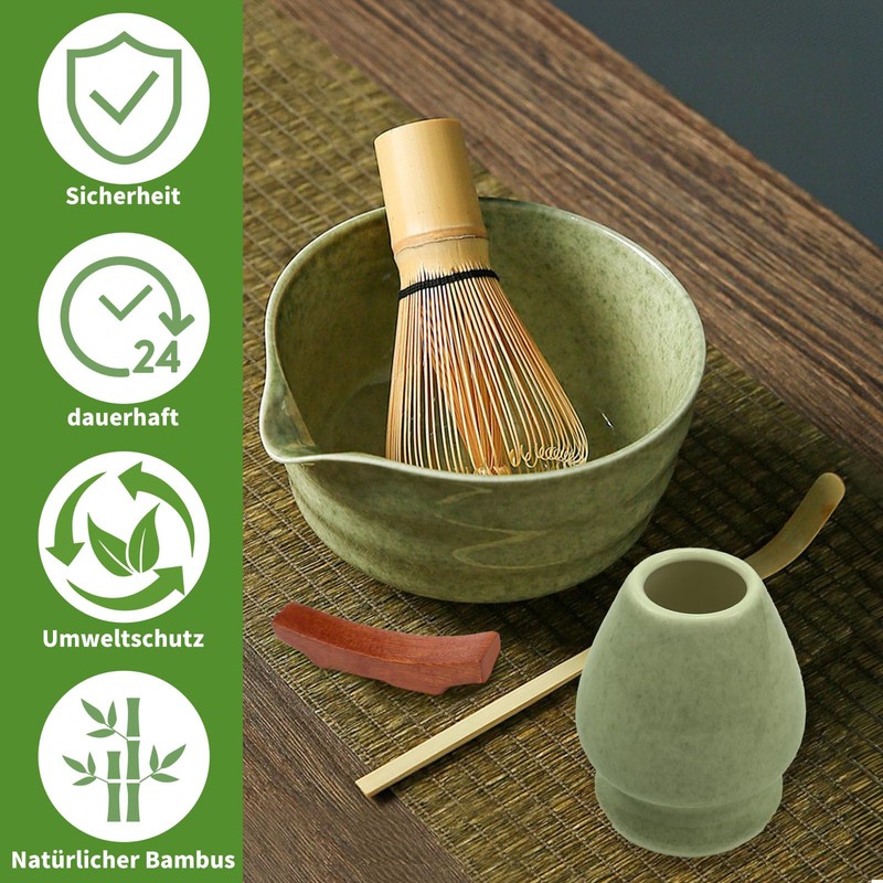 Xkzhrr Matcha Set 5-Piece Set, Matcha Stirrer, Matcha Stirrer, Matcha