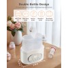 AMZBABYCHEF 10-in-1 Double Bottle Warmer,Accurat