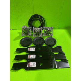 Blade Belt Pulley Spindle Rebuild Kit for Husqvarna Zero-Turn 54 inch Deck 532192870 532187256 539114557 532173436