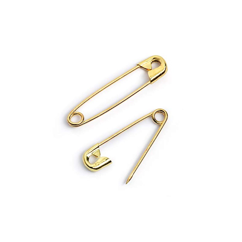 Prym 071278 Spille di sicurezza con spirale ottone 27/38/50 mm