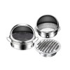 Air Vent Covers for Walls Outside, Stainless Steel Round External