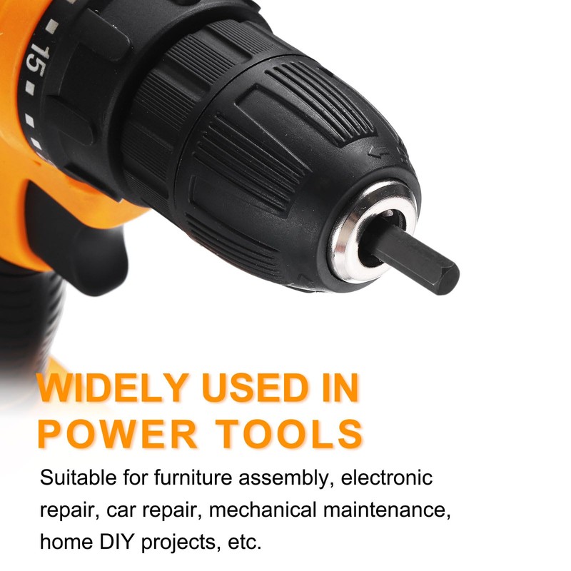 sourcing map 5pcs Hex Head Wrench Drill Bit 8mm(H8) Metric
