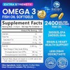 Natures Peak Suplemento de aceite de pescado Omega 3 de