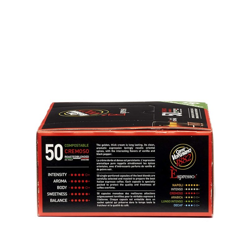 Caffe Vergnano Cremoso Capsules Compatible with Original Line Machines by