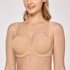 DELIMIRA Women's Underwire Contour Multiway Full Coverage Strapless Bra Plus