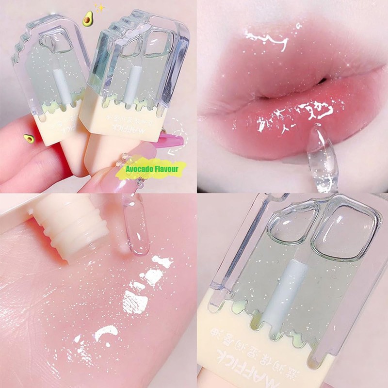Pack of 3 Clear Lip Gloss Moisturising Lip Gloss Clear