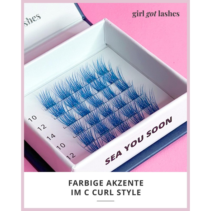 GIRL GOT LASHES - Accent Lashes (Blue Falsies)