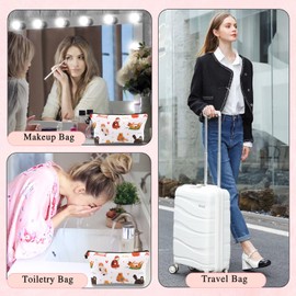 UQWYOID - Bolsa de maquillaje personalizada, organizador de cosméticos, bolsa de aseo para mujeres, regalos para mujeres, pequeña bolsa de cosméticos, bolsas de aseo para viajes, bolsa de viaje para
